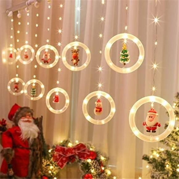 120 LED Christmas Decorations Lights With Flashing Bubble Lights